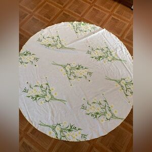Vera Neumann Tablecloth Bright Floral Circular Daisies Daisy Vintage MCM